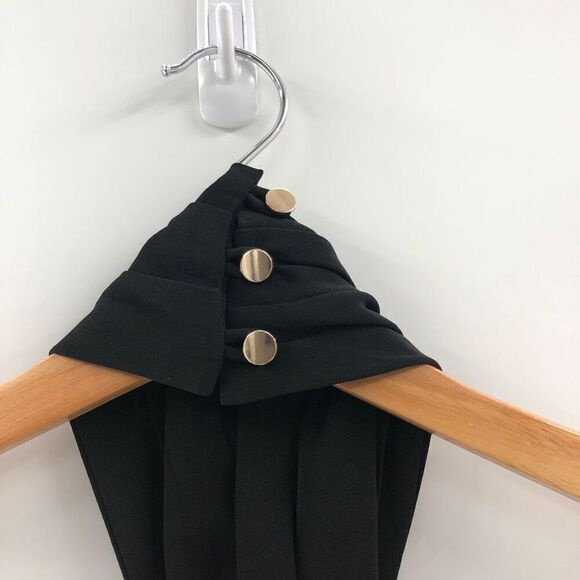 Shona Joy Knot Draped‎ Dress in Black - Picture 13 of 13